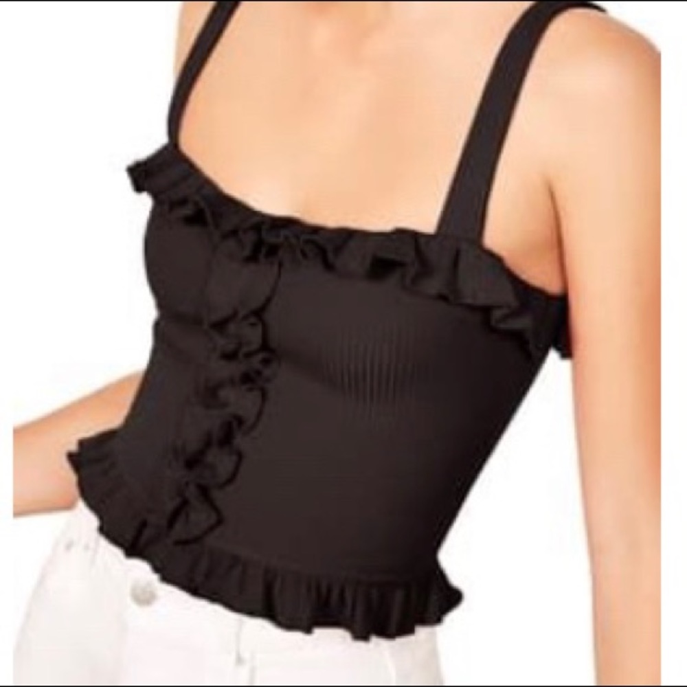 Reformation Black Trixie Top